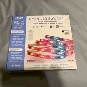Feit Electric Voice& Smart Phone Responsive LED Smart LightStrips Multicolor NIB